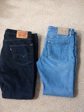 Levi's Men’s Straight Jeans - Dark Indigo